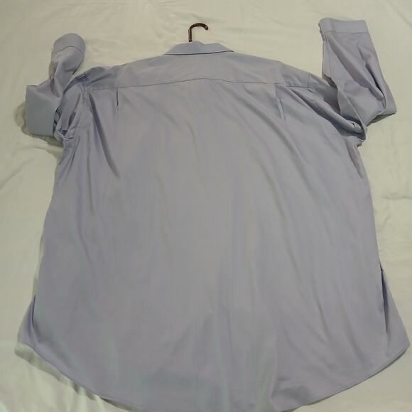 Pronto Uomo Men's Long-Sleeved Lavender Cotton Button-Up Shirt 18 1/2 36/37 - Picture 5 of 12